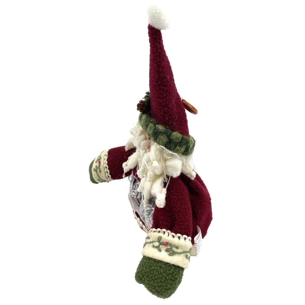 Christmas Holiday Santa Gift Gift Bag or Hanging Ornament